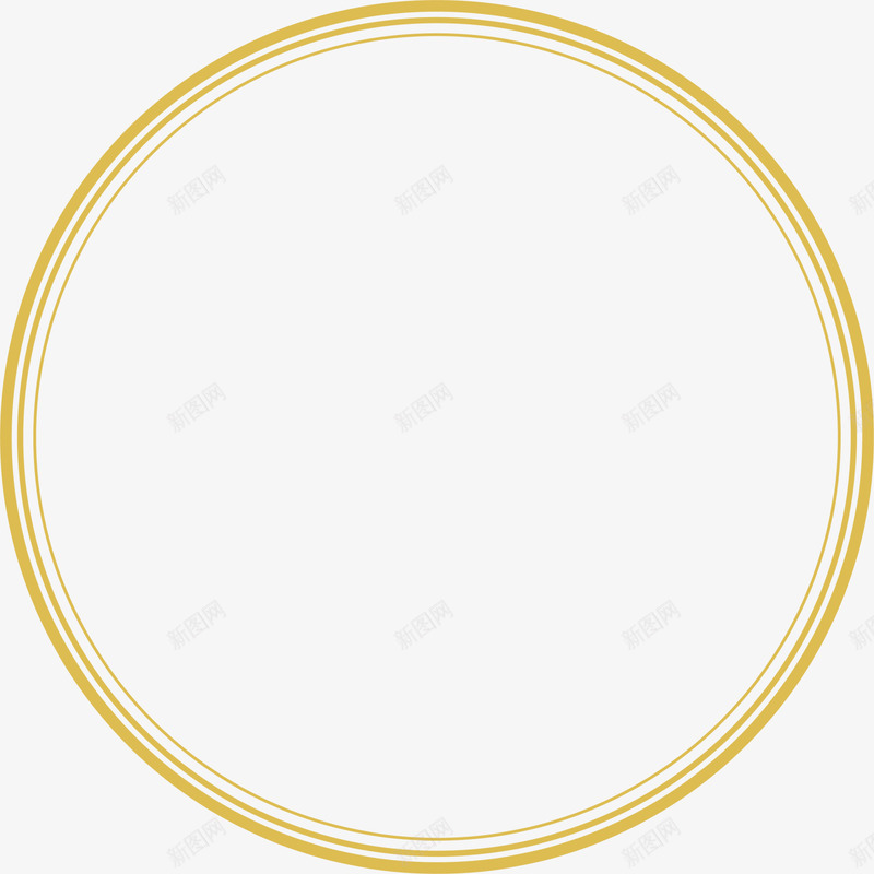 黄色圆圈框架png免抠素材_88icon https://88icon.com 交织光圈 清新圆环 简约框架 线条圆圈 边框纹理 黄色圆圈