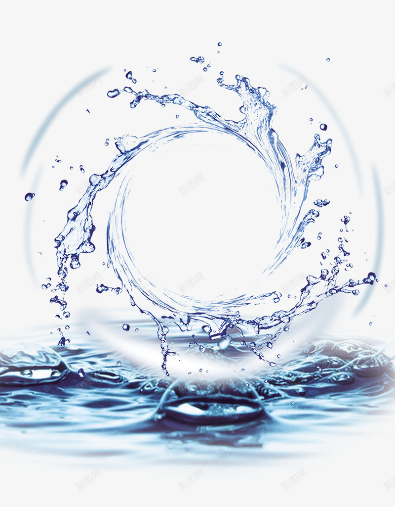 蓝色清新化妆品海报背景png免抠素材_88icon https://88icon.com 动感 化妆品 化妆品海报 小清新 清新 纯净水 蓝色 蓝色背景