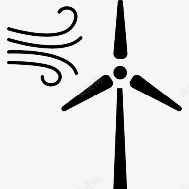 生态的工具风来产生能量图标图标