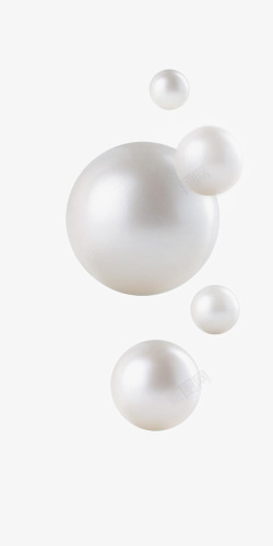 优雅气质白色珍珠高清图片