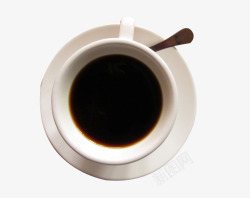 冬日小杯温热黑咖啡素材