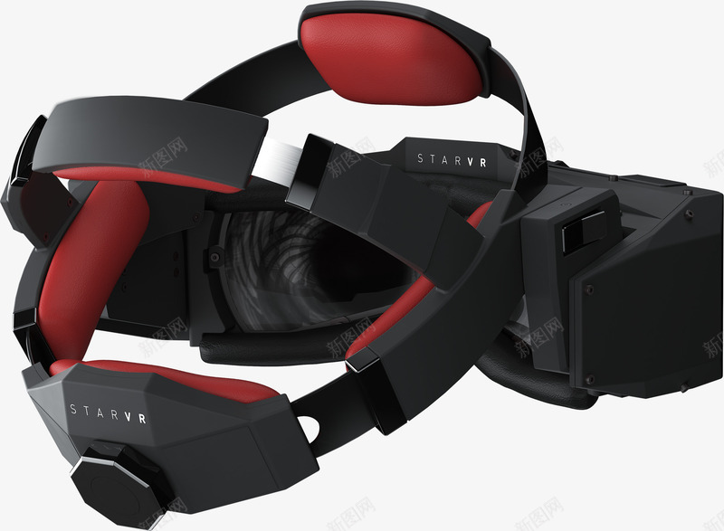 实物黑红高端头戴式vr盒子png免抠素材_88icon https://88icon.com VR设备 vr头盔 vr游戏 vr盒子 vr眼镜 可穿戴设备 头戴式 虚拟现实 黑红