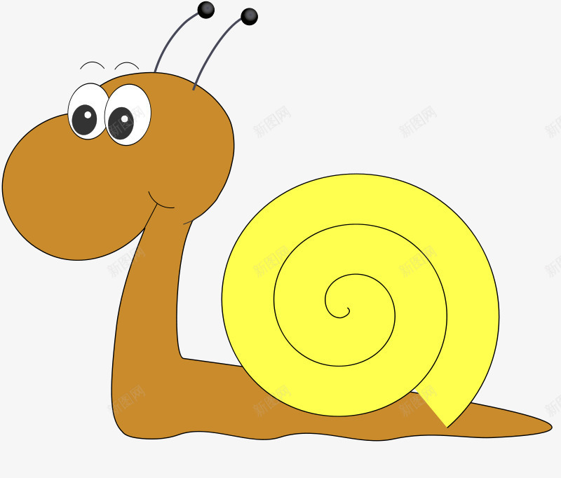 黄色壳的卡通棕色蜗牛png免抠素材_88icon https://88icon.com 妫曡壊 榛勮壊鍗 鍗 铚楃墰 铚楃墰鍗