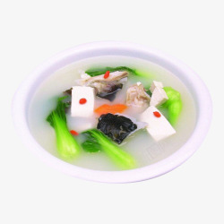 美味汤羹鱼头炖豆腐美味清汤高清图片