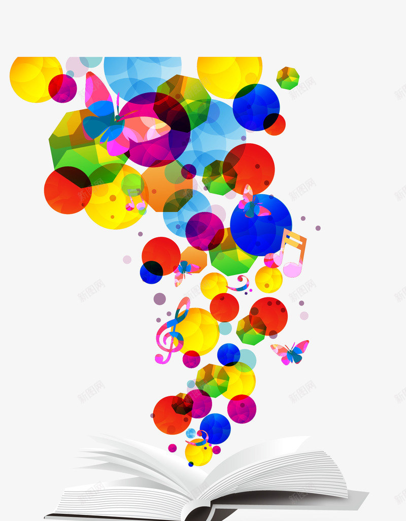 书本彩色气泡翻开png免抠素材_88icon https://88icon.com 书本 免费图片 广告设计 彩色气泡 翻开 设计 设计素材