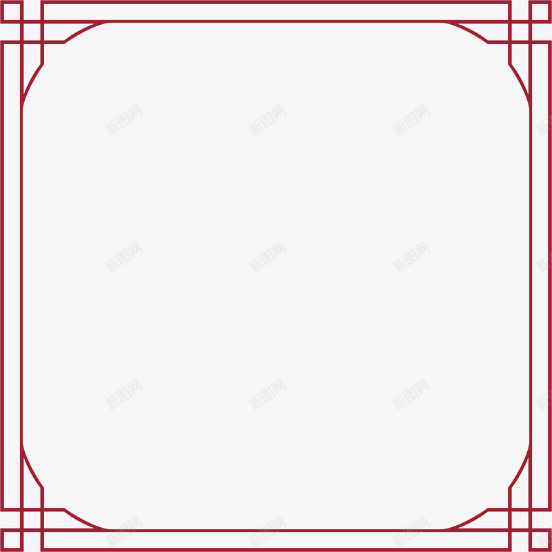 中式的红色装饰边条矢量图ai免抠素材_88icon https://88icon.com 古典 古风 桔红色边条 红色装饰边条 红色边条 装饰边条 装饰边框 矢量图