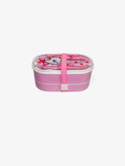 粉色小猫咪饭盒素材