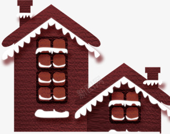 红色创意扁平手绘房子造型png免抠素材_88icon https://88icon.com 创意 房子 扁平 红色 造型