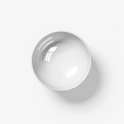 白色碟白色陶瓷碗俯视图高清图片