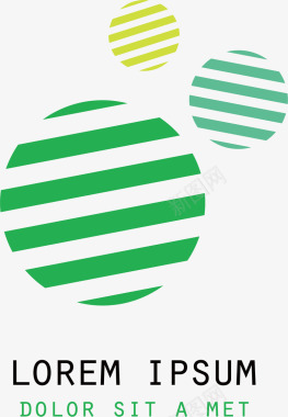 移动圆形的互联网公司logo矢量图图标图标