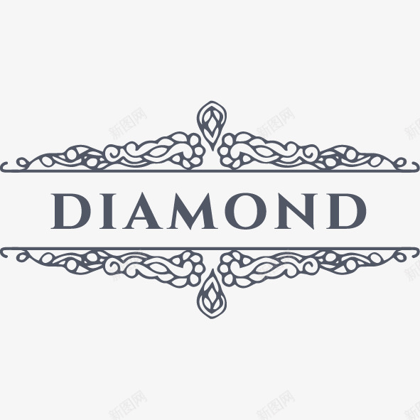 钻石英文图案标签png免抠素材_88icon https://88icon.com 手绘图 简图 花纹 英文字母 装饰 钻石 钻石图案