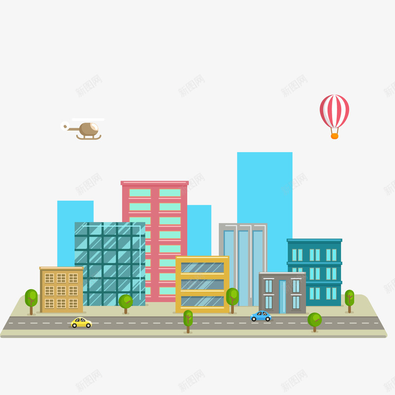 创意城市建筑风景png免抠素材_88icon https://88icon.com 云 创意城市 城市 城市矢量 建筑 建筑城市 建筑矢量 楼房 热气球 车辆 都市道路 风景 风景建筑