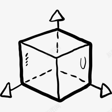 符号集合立方体图标图标