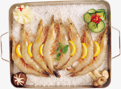 河虾元素美味的虾高清图片