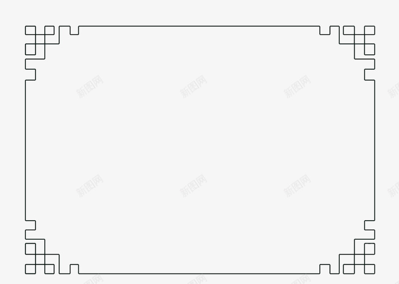 边框png免抠素材_88icon https://88icon.com 中国 古风 简约 边框