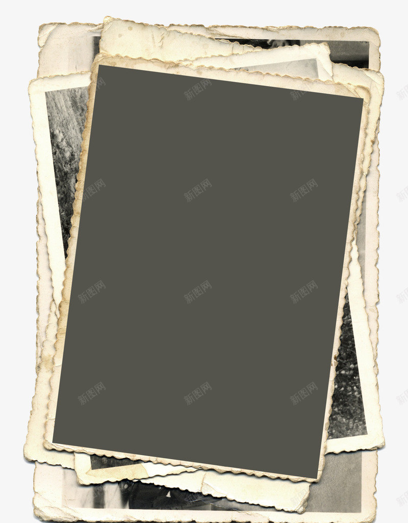一叠做旧黑白相片纸png免抠素材_88icon https://88icon.com 做旧 填色练习 复古 照片 相框 相片纸 胶片相框 边框 黑白手绘