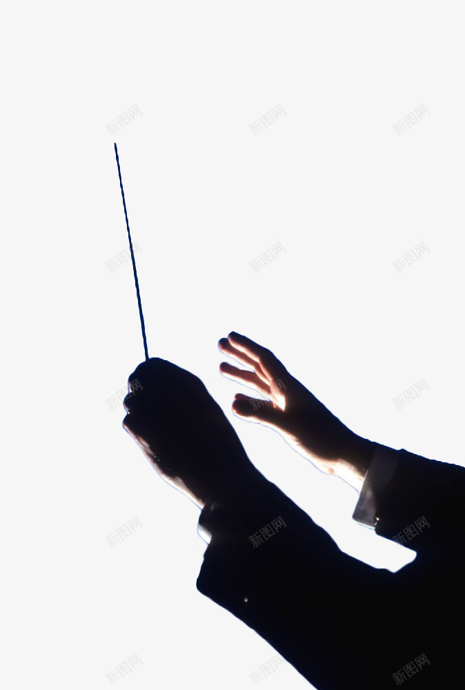 指挥家手势png免抠素材_88icon https://88icon.com 手势 指挥棒 棍子 棍棒 逆光 音乐