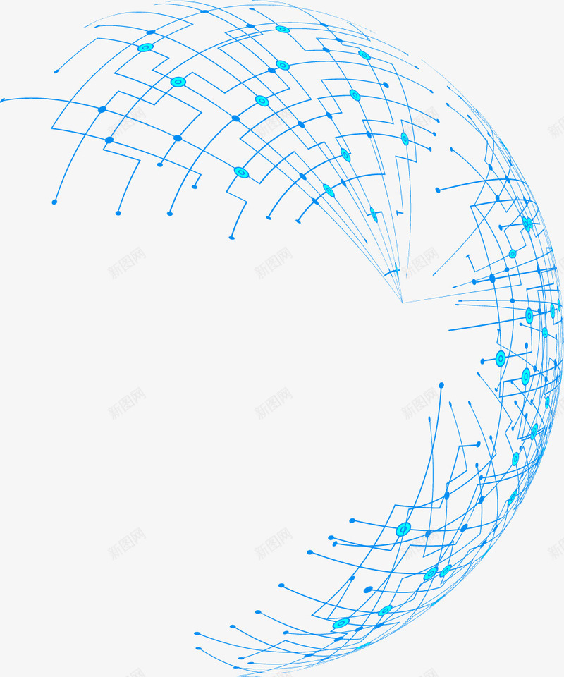 科技点线图png免抠素材_88icon https://88icon.com 科技 线图