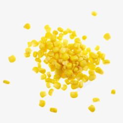 农作物丰收金黄色的玉米颗粒高清图片
