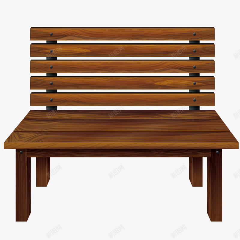 公园椅子png免抠素材_88icon https://88icon.com 木头 木椅 深色 长条椅子