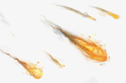 卡通火球火焰流星火球子弹火花透明高清图片