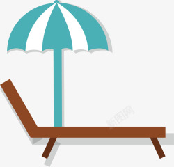 棕色椅子png棕色沙滩椅矢量图高清图片