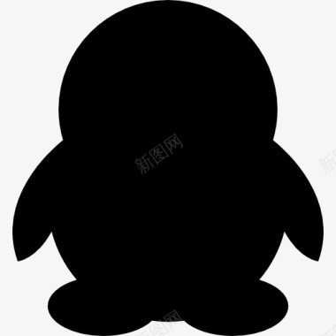 动物QQ企鹅形状图标图标