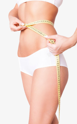 美女减肥瘦身曲线人物苗条曲线高清图片