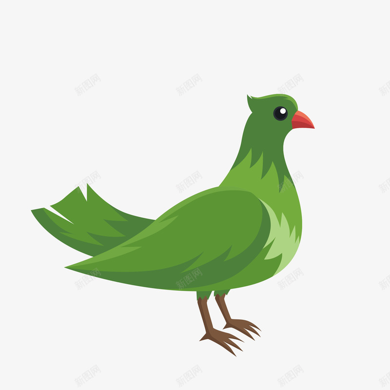 绿色创意鸟儿矢量图eps免抠素材_88icon https://88icon.com 创意 动物 卡通 图案 小清新 简约 绿色 装饰 飞鸟 鸟类 矢量图