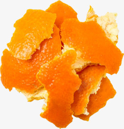 一堆橘子皮素材