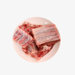 烧焦猪排骨产品实物新鲜中猪肋排高清图片