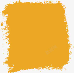 黄色涂抹色块素材