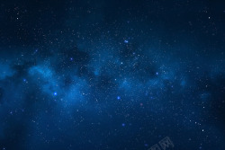 蓝色星星光芒茫茫的外太空高清图片
