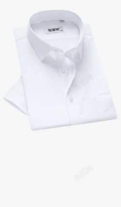 正装衬衣夏季商务休闲正装工装男士半袖白衬衣薄高清图片