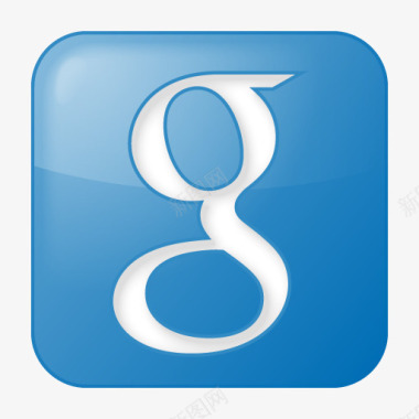 蓝色盒子社会谷歌被告席blue肖像图标图标