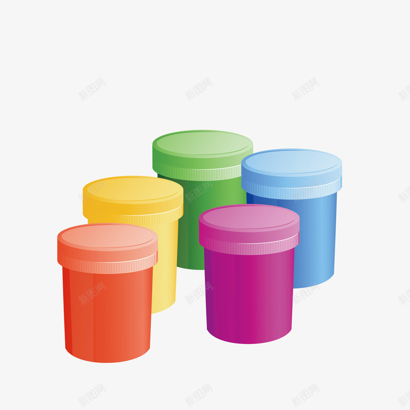 专业定制五彩颜料png免抠素材_88icon https://88icon.com 专业定制 原料 学生 绘画 艺术