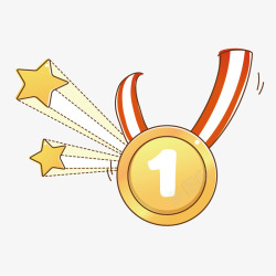 第一名的奖牌素材