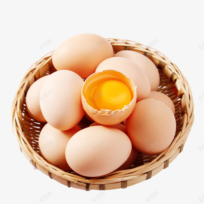 一篮鸡蛋png免抠素材_88icon https://88icon.com 产品实物 篮子 篮子里的鸡蛋 蛋液 蛋类 蛋黄 高清鸡蛋 鸡蛋