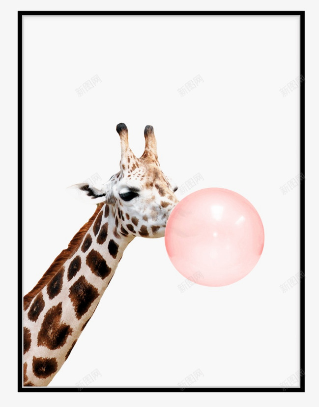 创意的个性长颈鹿png免抠素材_88icon https://88icon.com 产品实物 创意 北欧家居 吹泡泡 照片 现代 画作 简约 装饰 长颈鹿