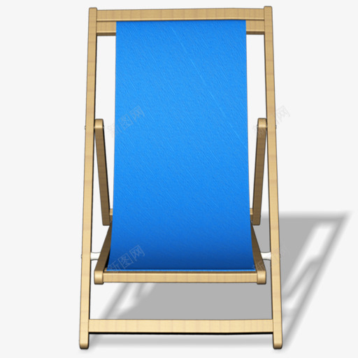 沙滩椅蓝色正面png免抠素材_88icon https://88icon.com 正面 沙滩椅 蓝色