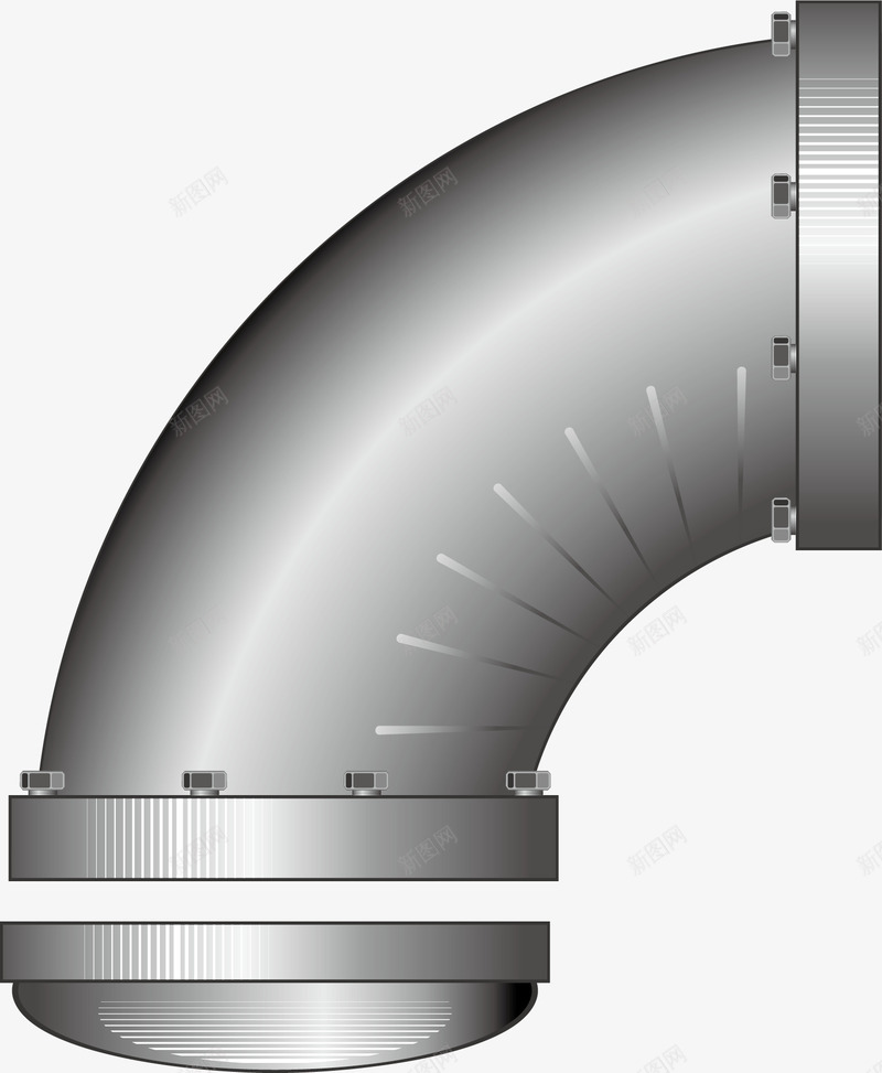 弯管元素矢量图ai免抠素材_88icon https://88icon.com png 元素 卡通 地下管道 工具 弯管 矢量图