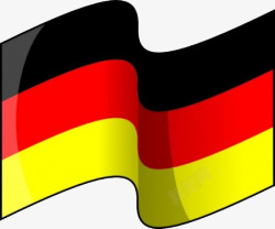 飘荡的德国国旗素材