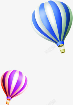 蓝色尖刺球蓝色热气球传单展架装修高清图片