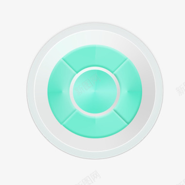 绿色病毒扁平化控件按钮图标图标