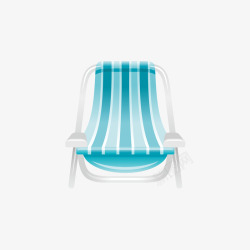 灰蓝色的沙滩椅素材