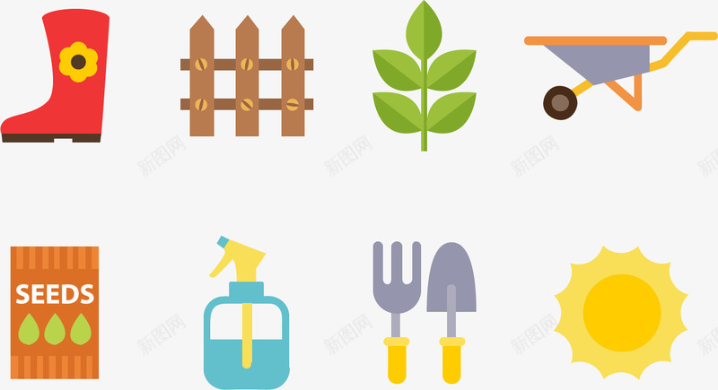 种植蔬菜png免抠素材_88icon https://88icon.com 小推车 杀虫 栏杆 皮靴 饲料