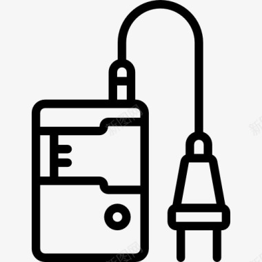 计算机接口电池充电器图标图标