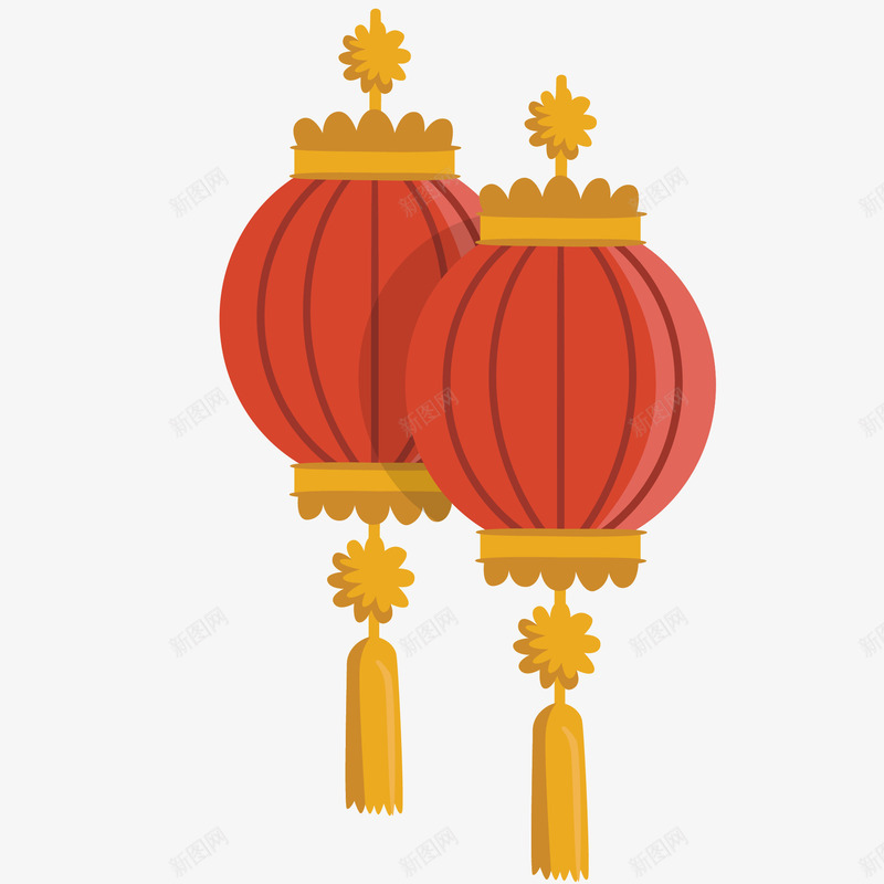 新年卡通红色挂饰灯笼png免抠素材_88icon https://88icon.com 2019 中国风 农历新年 卡通 手绘 挂饰 新年 春节 灯笼 猪年