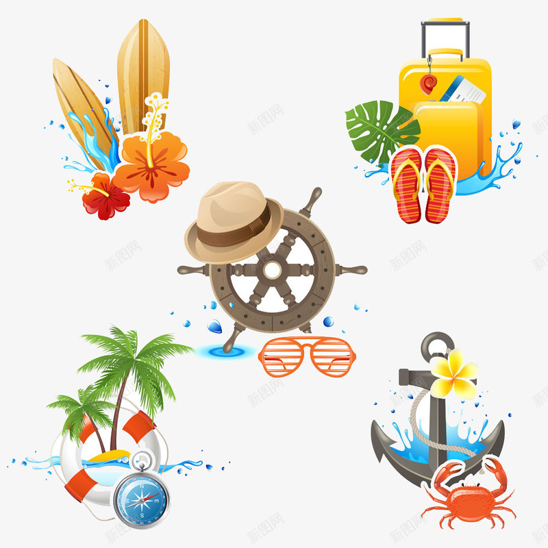 海边旅行png免抠素材_88icon https://88icon.com 交通工具 夏列营 旅游 旅游人 海边旅行 看表演 野炊 马戏团 高清免扣