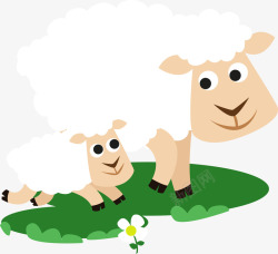 羊品种吃青草的小山羊高清图片
